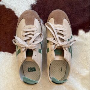 Onitsuka Tiger Mexico 66 Beige and Green Sneaker